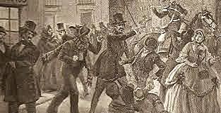 Protesta estudiantil en la Noche de San Daniel.