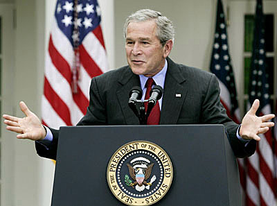 Bush vetoes troop removal
