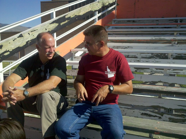 Salmon, ID Bleachers Before