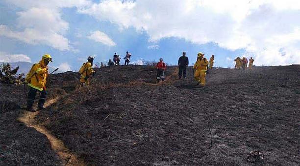 Incendios forestales afectan a la parte alta de la provincia de El Oro