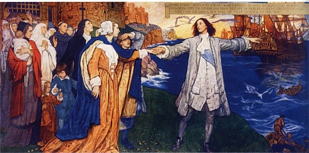 The Founding of the State of Liberty Spiritual (mural)