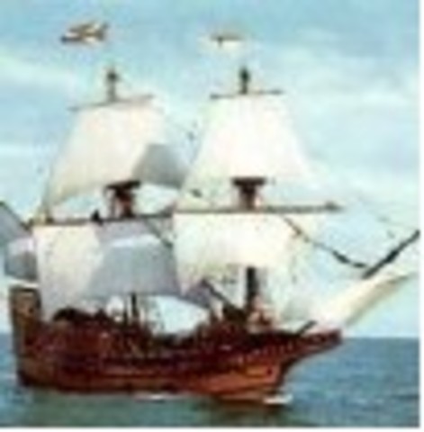 Mayflower arrives at Cape Cod and Establish colony at Plymouth.