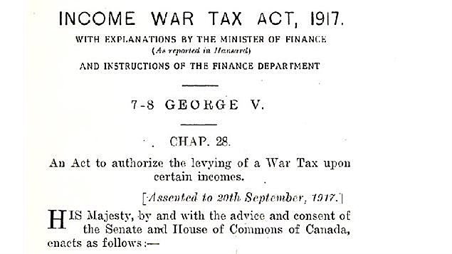 Income Tax Introduced JANUARY 01, 1917