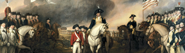 Cornwallis surrenders to Washington at Yorktown.