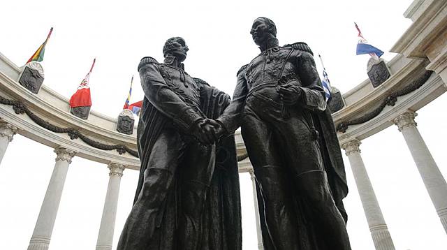 Bolivar and San Martin.