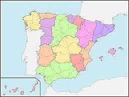 División provincial de Javier de Burgos.