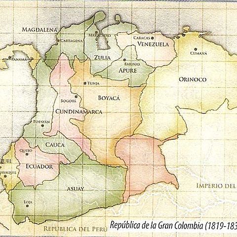 Disolution of the great Clombia