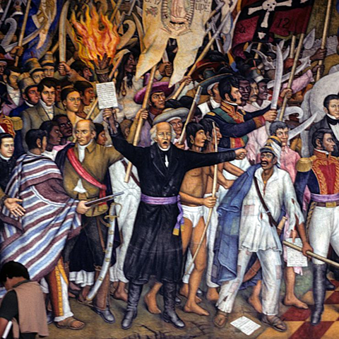 México - Wave of hunger - Miguel Hidalgo in the town of Dolores.