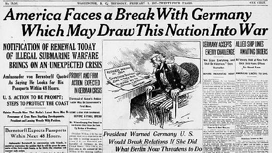 US severs Diplomatic Relations with Germany