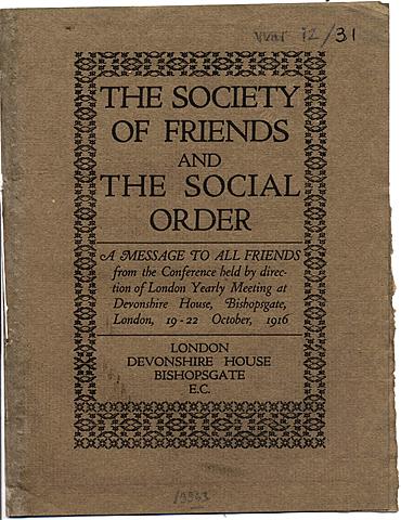 The Society of Friends formed