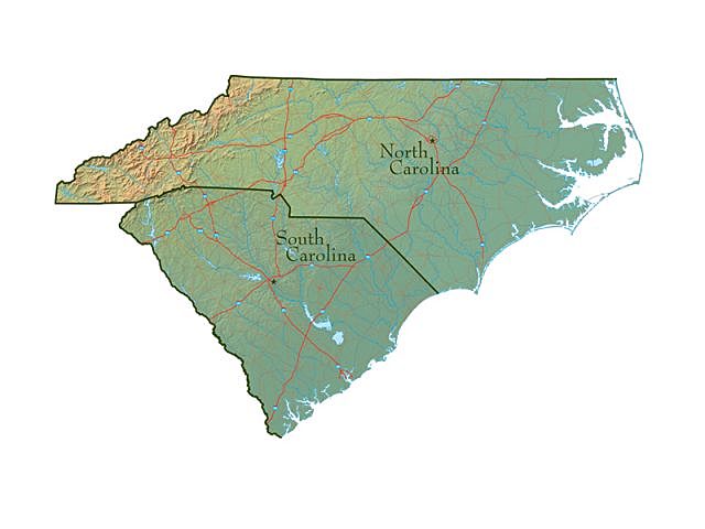 Carolina Split Into North and South Carolina