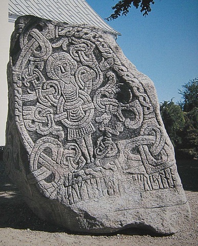 The rune stone of Jelling