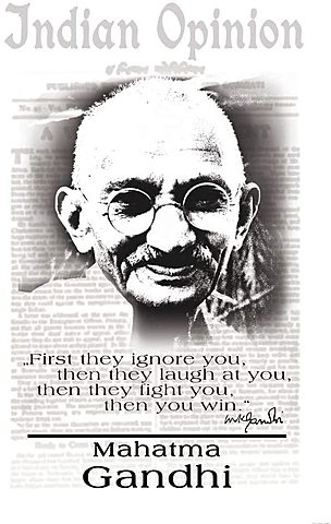 Published the first issue of 'Indian Opinion'