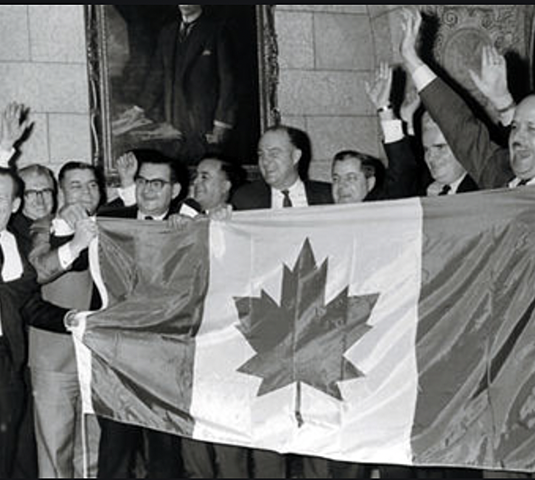 Inauguration of the Canadian Flag