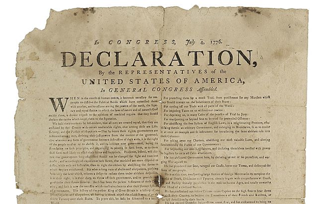 Declaration of Independence Passed by Congress