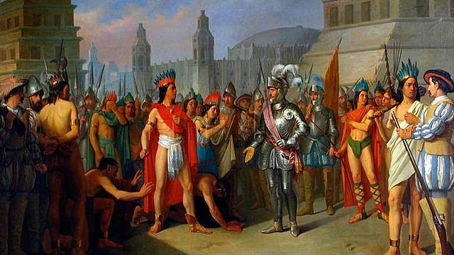 HERNÁN CORTÉS ENTRA A XOCHIMILCO