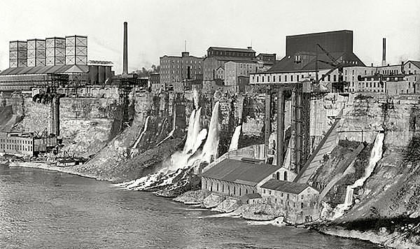 Exploitation des chutes du Niagara par la société de George Westinghouse