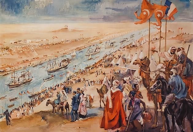 Viene inaugurato il canale di Suez