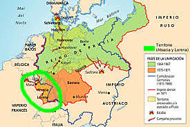 Batalla de Sedán. Conquistan Alsacia y Lorena a Francia.