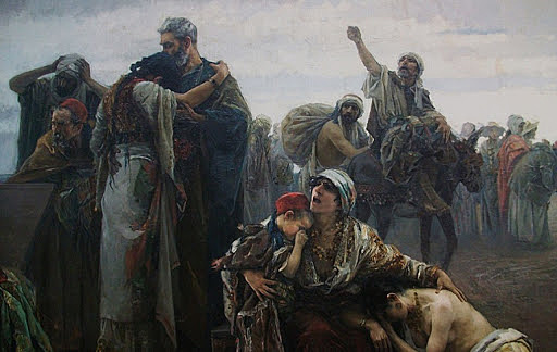 Expulsión de los judíos que no quisiesen bautizarse en 1492.