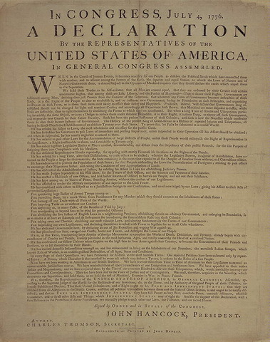 The Declaration of Independence