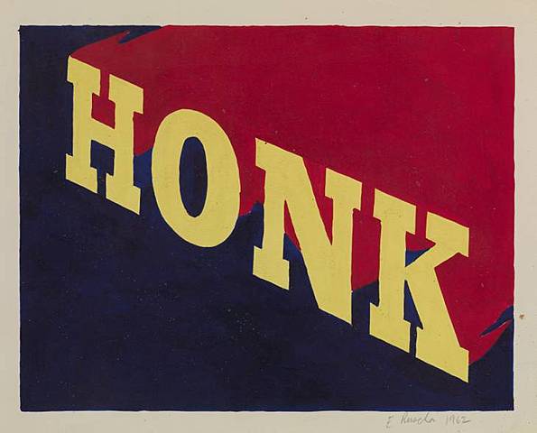 Edward Ruscha "Honk"