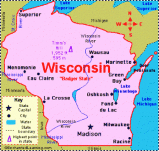 Wisconsin Becomes A State