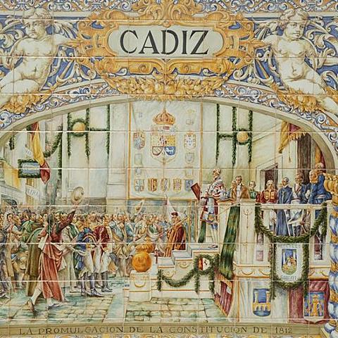 Inicio de las Cortes de Cádiz.