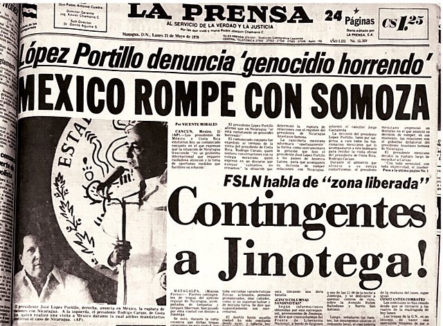 Se rompen relaciones diplomáticas con Nicaragua.