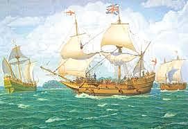 Englishmen Board Three Ships and Settle in New Land