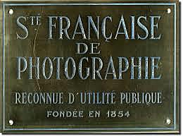SOCIETÉ FRANÇAISE DE PHOTOGRAPHIE