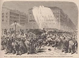 Protesta estudiantil en la noche de San Daniel