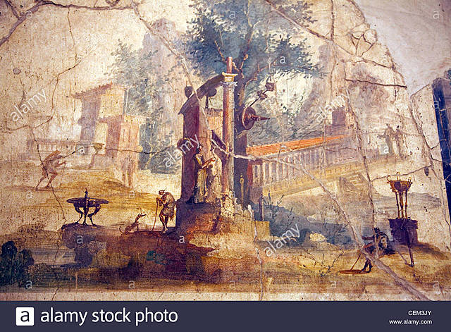 Paisaje Pintado en la Villa de Boscotrecase