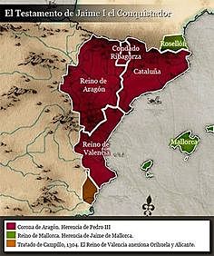 Unión de Aragón y Cataluña: creación de la corona de Aragón.