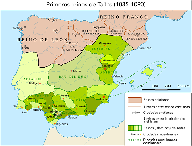 Desaparición del califato de Córdoba: reinos de taifas