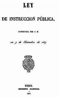 Ley de Instrucción Pública.