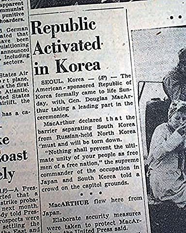 North and South Korea are Established