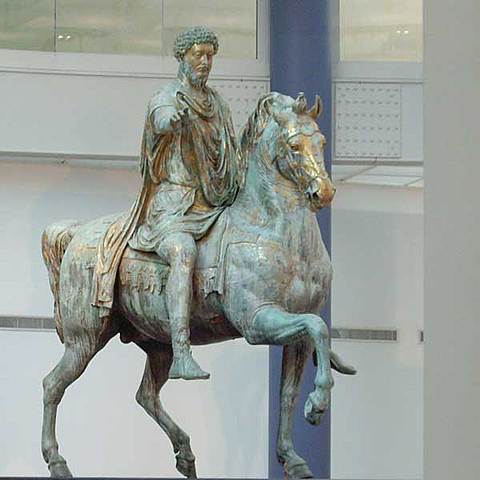Estatua ecuestre de bronce de Marco Aurelio