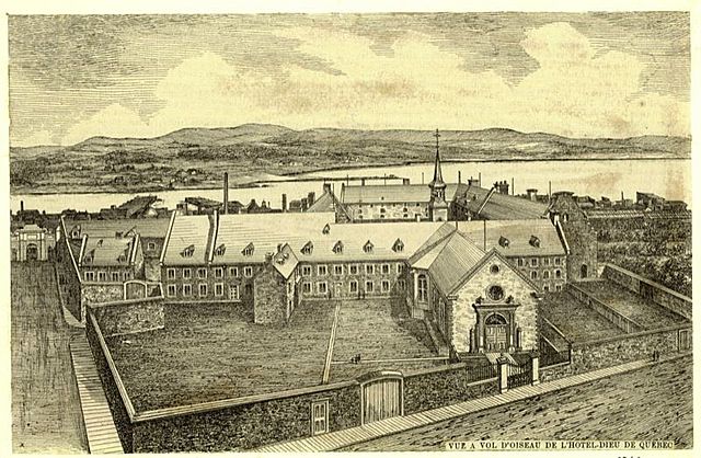 fondation de L'Hôtel-Dieu de Québec par les Augustine