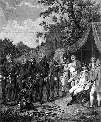 División de los caribes negros y expansión de la costa caribeña centroamericana (1796)