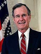 George H.W. Bush wins the election for President