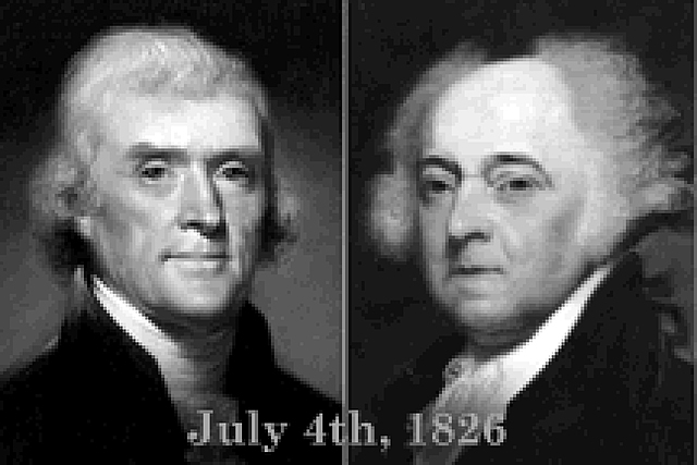 J. Adams and T. Jefferson