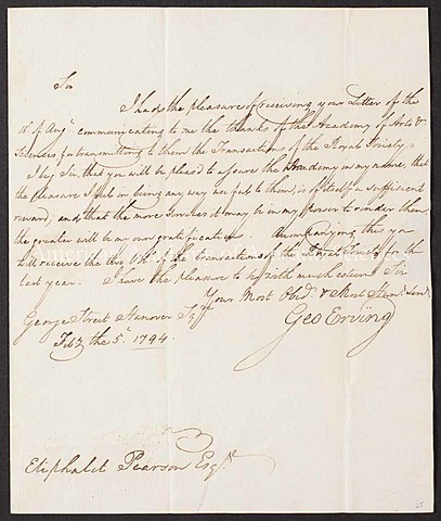 Letter to the Honorable John Pickering
