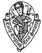 The Early English Text Society.