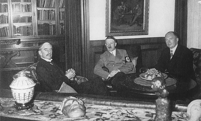 Hitler holds "The Hossbach Memoran"