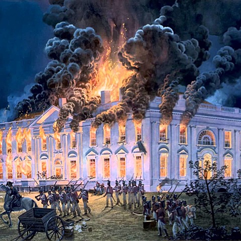 The British Burns down Washington D.C.