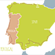 Spain and portugal map 01