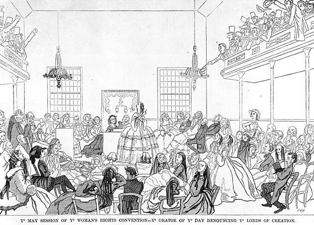 First Women's Rights Meeting in the United States