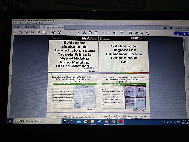 Evidencias de aprendizaje en casa