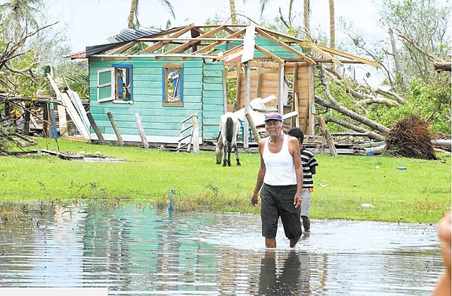 Destrucción de la Costa Caribe de Nicaragua por el Huracán Félix.